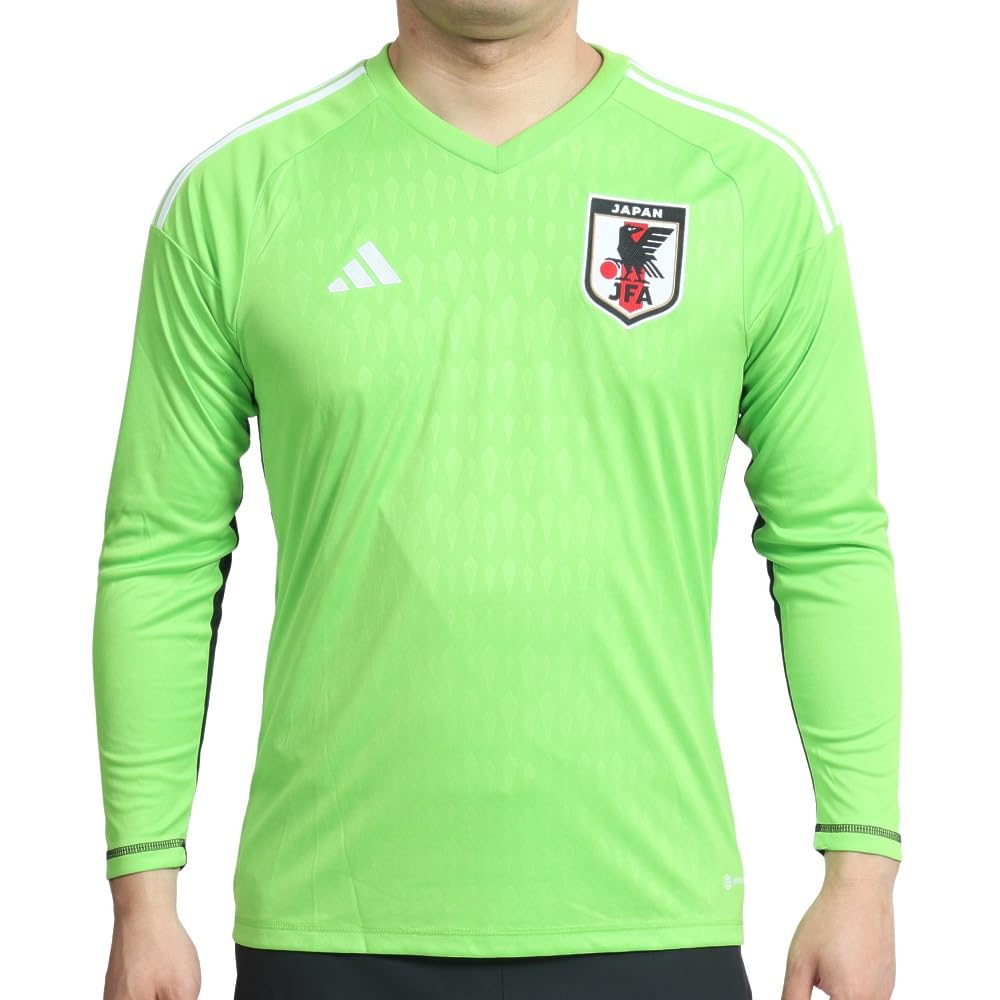 [Adidas] Soccer Long Sleeve Uniform Japan National Team 2022 First Goalkeeper Replica WL940 Men's Team Semi-Solar Green (HC6296) L
