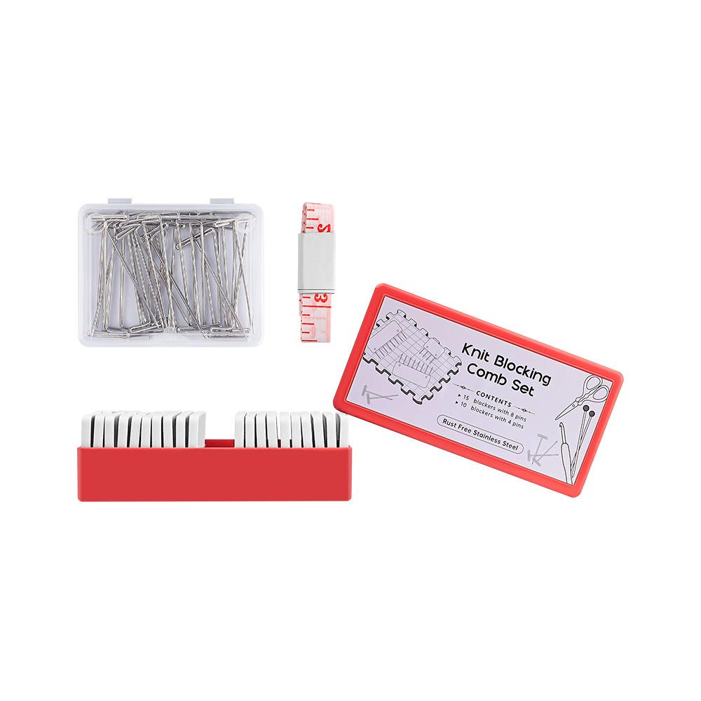 Knitting Shaping Pins for Shawls and Sweaters – 100 Pcs DIY Stitch Removal and Fixing Set