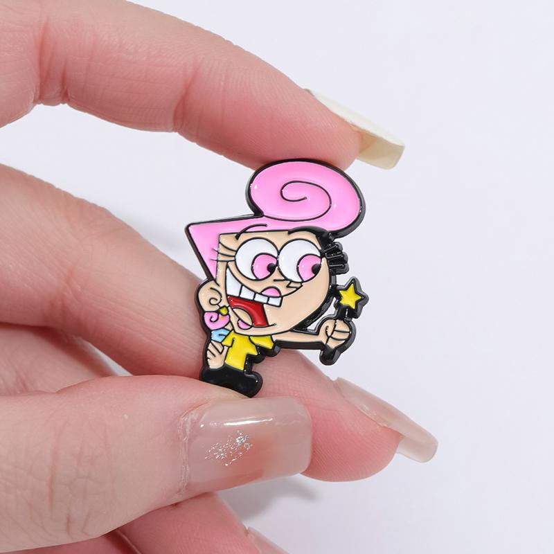 Anime Characters Enamel Pins Custom Boy And Girl Brooches Lapel Badges Cartoon Jewelry Gift for Kids Friends