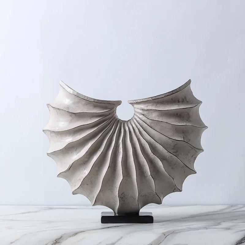 Creative Decorative Ornaments Figurines Miniatures Resin Conch Art Decoration Sculptures Coffee Table TV Cabinet Home Decoration