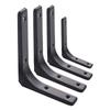 2 Pieces L-Shape Floating Shelf Brackets Invisible Shelf Support Right Angle Metal Wall Mounted Brackets Easy to Install