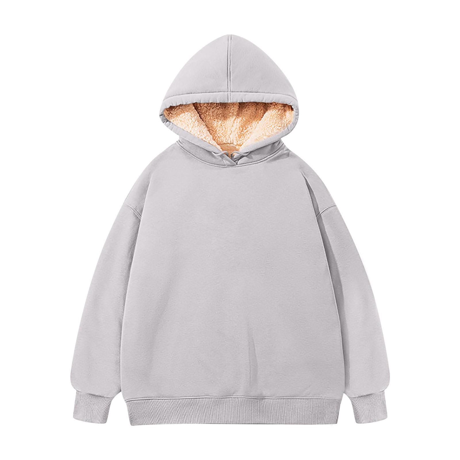 

Флісова толстовка для хлопчиків і дівчаток, осінь/зима, середній, однотонний, теплий одяг, дитячий флісовий топ із капюшоном XXXL