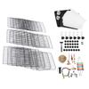 Large Bird Cage Luxury Villa with Tray Robust Iron Spacious Big Parrot Cage for Budgie Parakeet Cockatiel