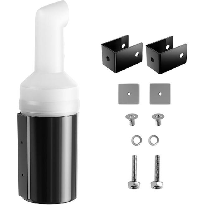 Golf Cart Sand Bottle with Holder, No-Drilling Universal Golf Sand Bottle, Divot Filler Sand Bottle for Club Car, EZGO, Yamaha with 1 Tube Bracket; Sand Bottle
