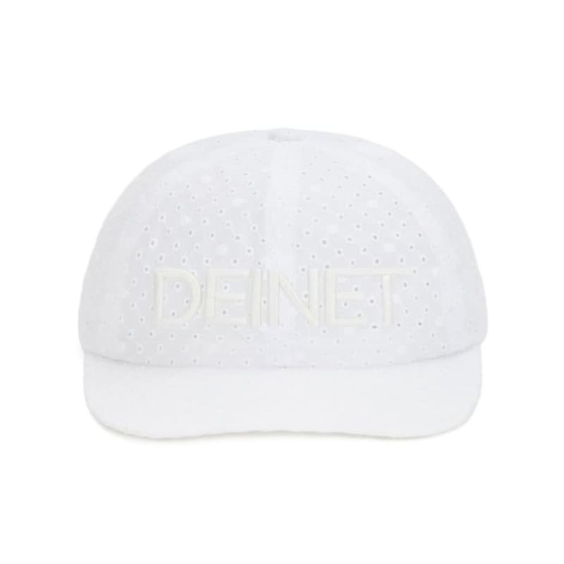

DEINET DEINET PUNCHING LACE LOGO CAP IN WHITE FREE