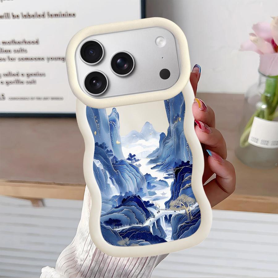 Mountains Waters Art Soft Phone Cover Case for iPhone 17 Air 16 Pro Max 13 12 8 15 Plus 11 XR 14