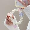 Love Heart Bead For Phone Strap Charm Chain Knot Cellphone Lanyard Phone Wrist Strap Hand-held Short -lost Pendant