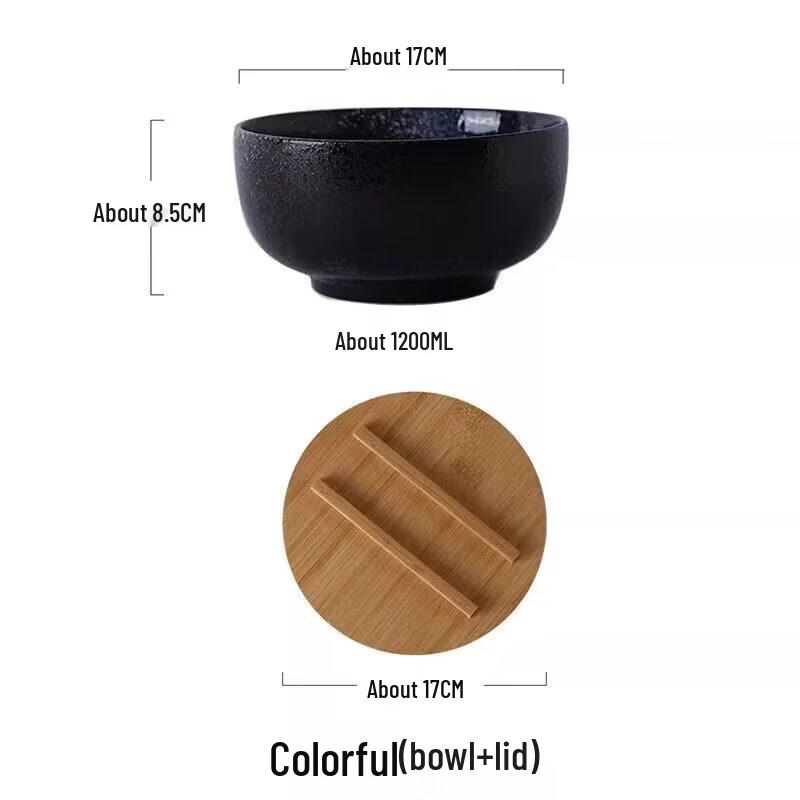 Japanese Ceramic Ramen Noodle Bowl