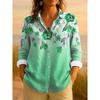 Women's Shirt Floral Graphic Elegant Vintage Tropical Long Sleeve Shirt Tops Work Daily Button Print Spring Autumn Blouse Top