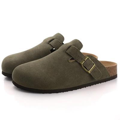 Mode Crestar Mockaskor Tofflor Kvinnor Män Mode Korkskor Fotbädd Läder Mules Unisex Slip-on Strandskor Med hålfotsstöd