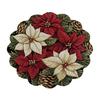 Tapis décoratif d'isolation thermique Rond Set de table de Noël, 14 pouces Motif festif Antidérapant Protecteur de table, Protecteur de table pour maison de vacances Endroit pour