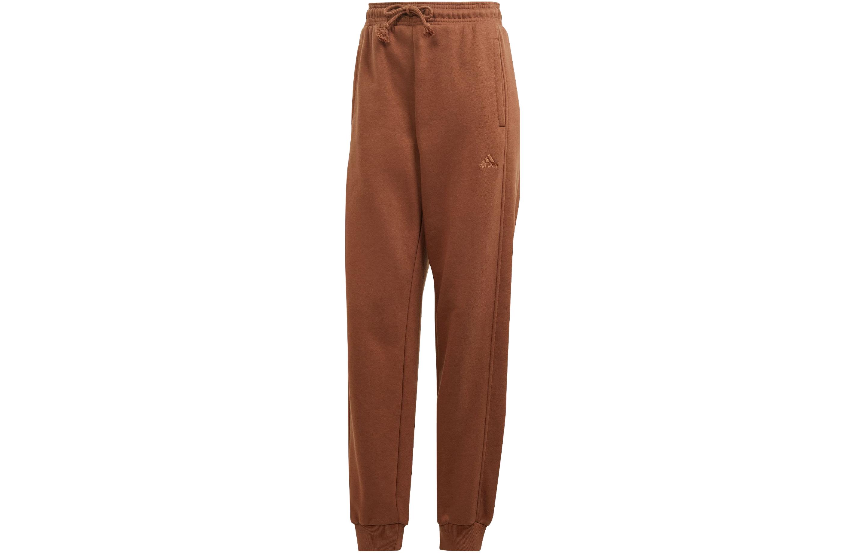 

Adidas All Szn Fleece Pants Solid Color Logo Label Thickened And Fleece Lined Elastic Cuff Loose Fit Knitted Sweatpants IM0331 XXL