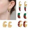 Eye Catching Chili Design Earrings Smooth Polish Finish Jewelry Piece Suitable For Sensitive Skin