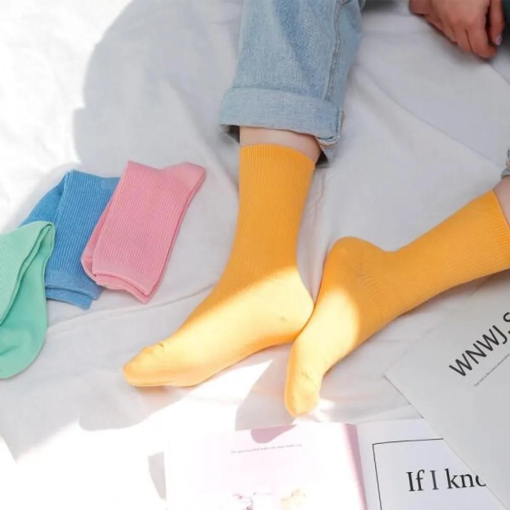 Anco Socks 16 Colors Vivid Colorful Ribbed Socks 3-Piece Set