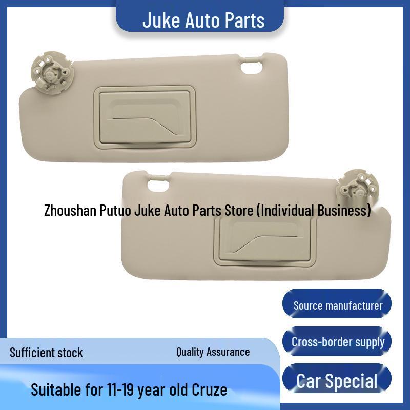 Beige Sun Visors for 2011-2019 Chevrolet Cruze, Two-Pack (95034256)