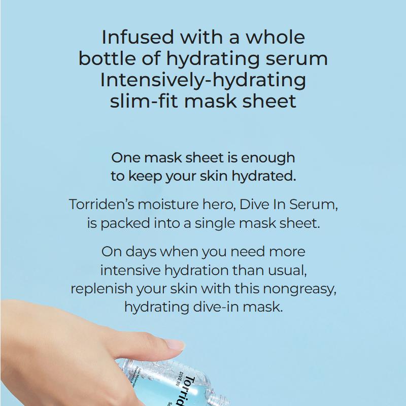 TORRIDEN Ponořte se do masky s nízkomolekulární kyselinou hyaluronovou 5+1ea