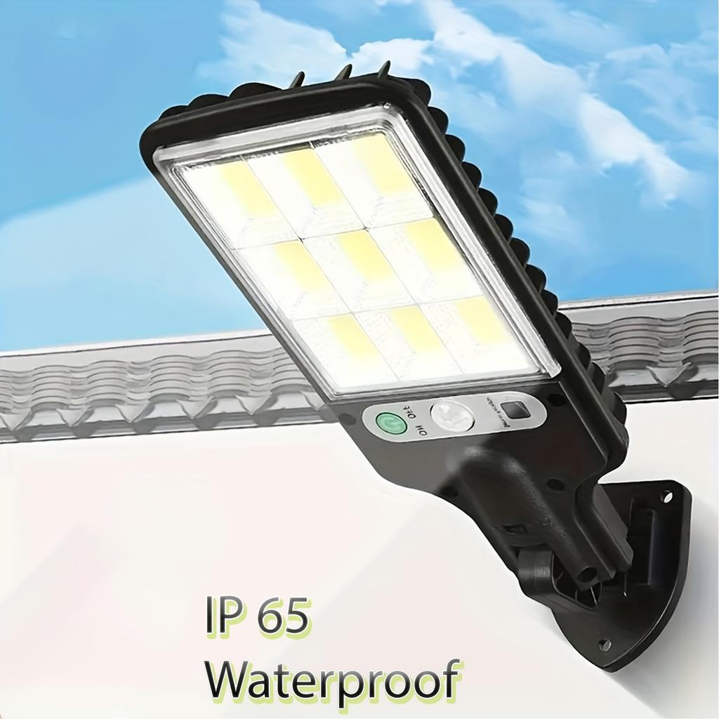 Solar Street Lights with Remote Control,3 Modes of Sensing, Outdoor Garden Wall Lights, Courtyard Lighting, Modern and Durable Lighting
