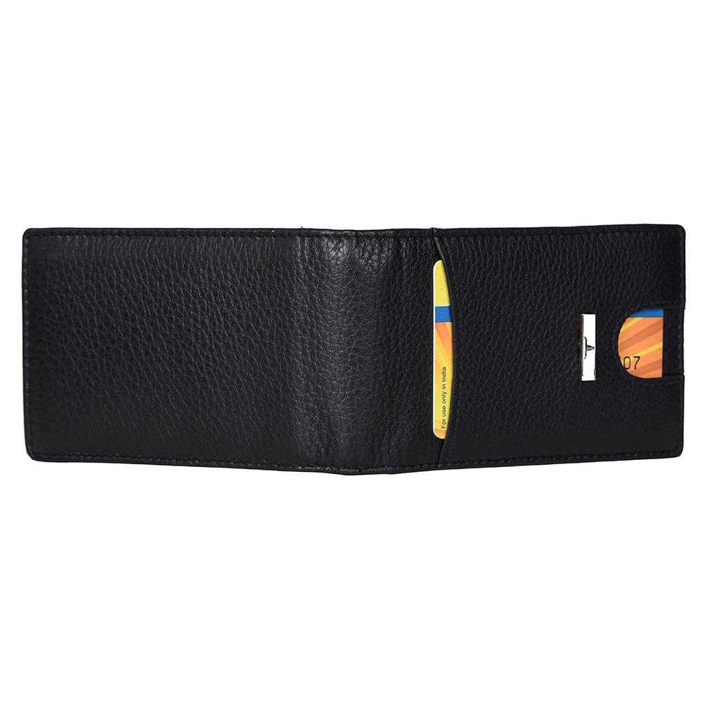 Eddy Schwarz/Sand Geldscheinklammer Lederbrieftasche für Herren