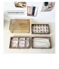 Walnut Three-Layer Jewelry Box: Dustproof & Moisture-Proof Storage for Earrings, Rings, Bracelets