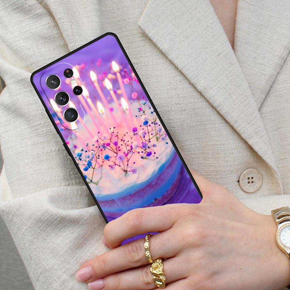 Cake Fancy Desert Cell Phone Case for Samsung Galaxy S26 Ultra S25 S24 S23 S22 S21 S20 Note10 Cover
