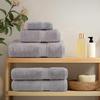 VidaXL Superior Quality Guest Towels 4 Pcs, Bath Sheets, Hand Towels, Face Towel Bathroom, Grey 137303