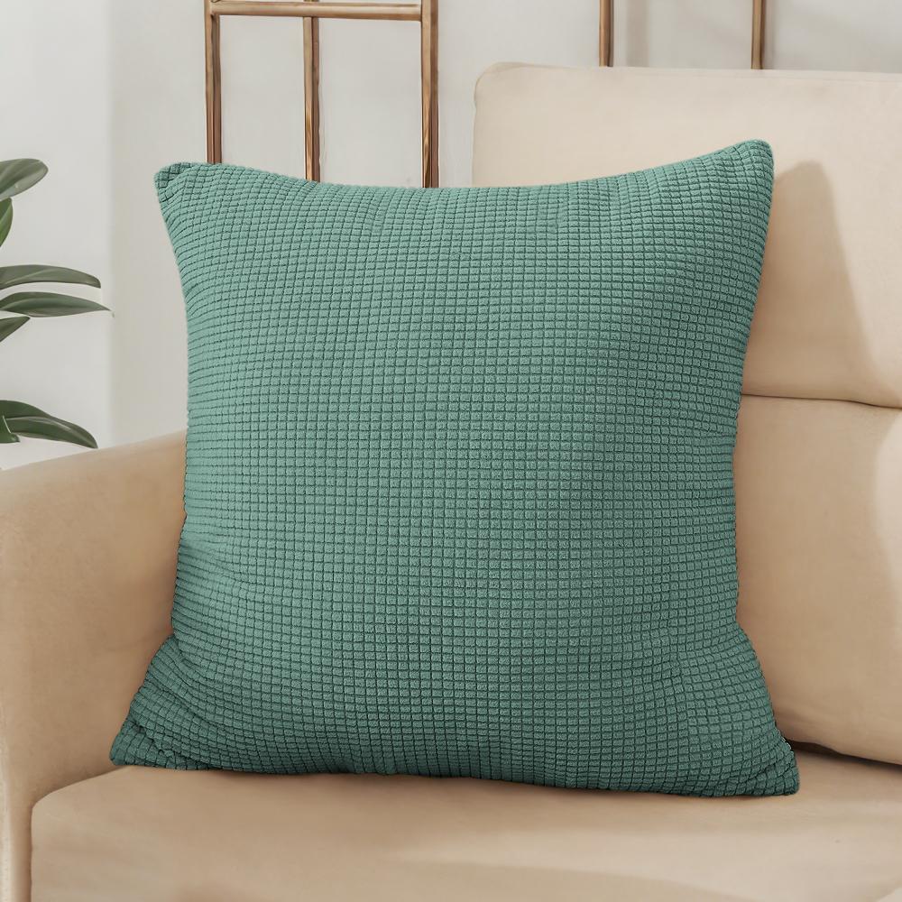 40x40 45x45 50x50 Housse de coussin Jacquard Couleur Unie pour Canapé Bureau Coussin lombaire Housse de coussin Décoration de Maison