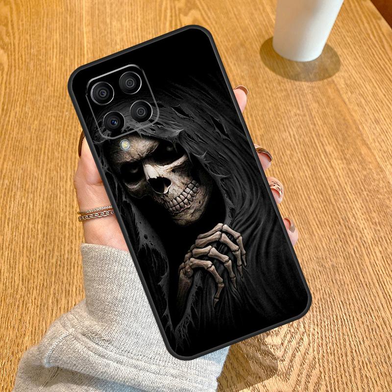 Grim Reaper Skull Skeleton Funda For Samsung Galaxy M32 M12 M52 M54 M14 M13 M33 M53 M11 M21 M31 M51 M31s M20 M23 Case