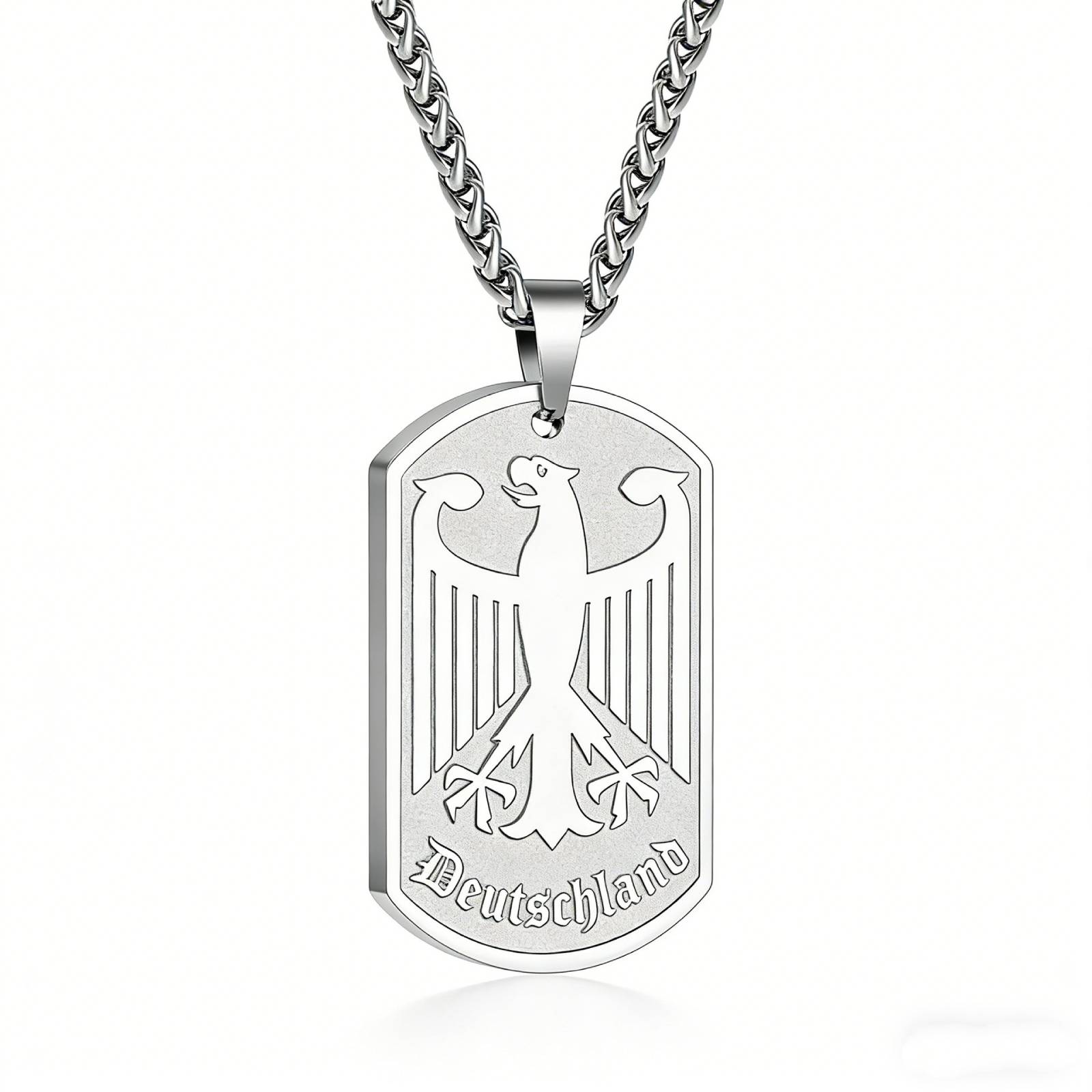 German Eagle National Emblem Pendant Deutschland Necklace for Women Men Ethnic Style Patriotic Jewelry Gift