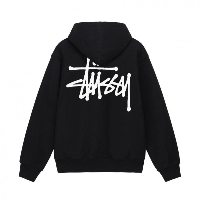 Stussy 2025 Heren Basic Terry Pullover Hoodie, 700g Kwaliteit