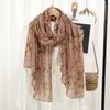 Winter Thin Fashion Bloosm Floral Viscose Shawls Scarf Lady High Quality Wrap Pashmina Stole Bufandas Muslim Hijab 180*85Cm