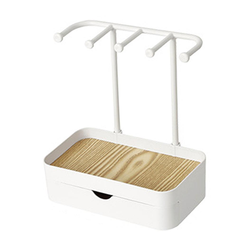 Jewelry   Double Layer Jewelry Drawer Storage Display Rack for Necklaces Bracelet Ear