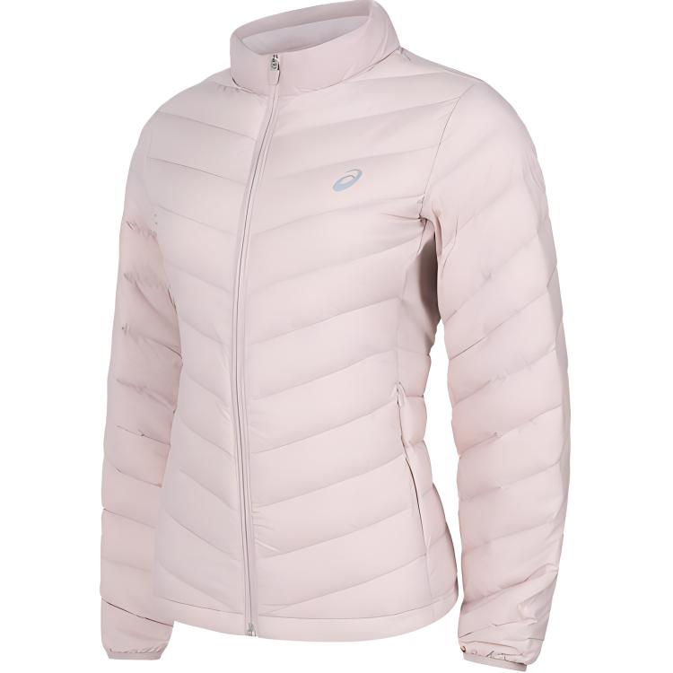 Asics Outdoor Quilted Solid Color Fashion Sports Warm Long Sleeve Down Jacket Women Jacket Pink 2032D127-700