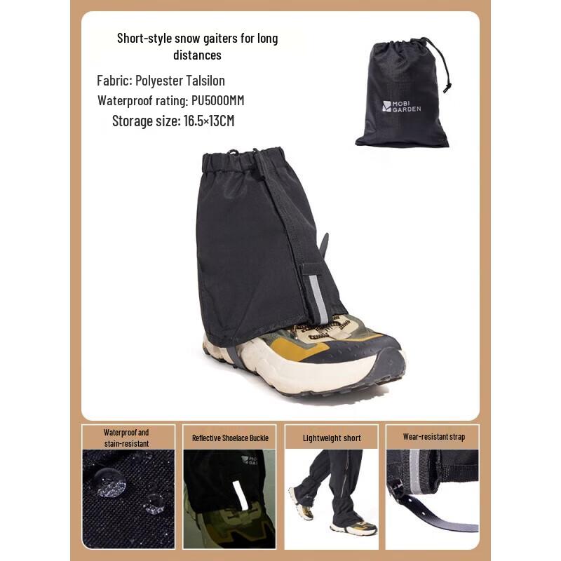 Mobigarden Outdoor Waterproof Snow Gaiters