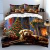 Cozy Christmas Living Room Décor Set Kid'S And Adults' Bedroom Decor, Exquisite Three-Piece Bedding Set Gift