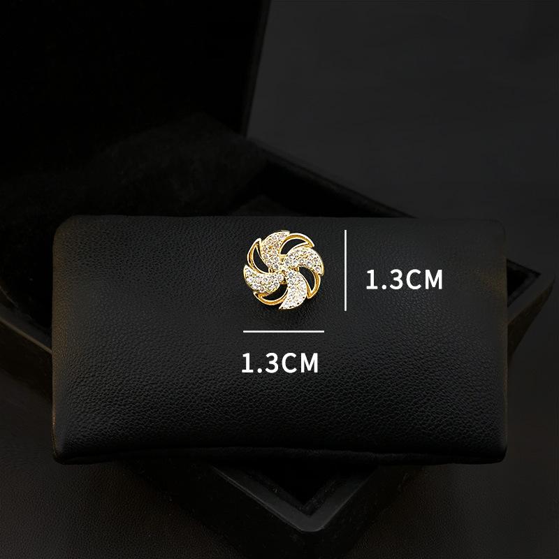 Kleine Windmühle Blendschutzbrosche Hochwertig und Trendig Blendschutzverschluss Ein Fixes Accessoire für Sommerausschnitte