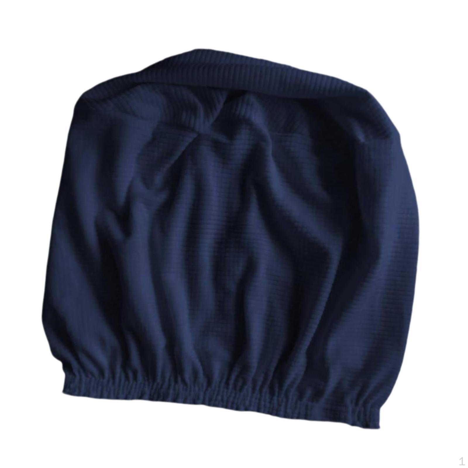 

Ottoman Cover Foot Stool Stretch Slipcover for Footrest Ottomans Dia 23 - 25 темно-синий