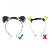 Plush Electric Animal Ear Headband Rechargeable Detachable Fox Ear Lolita Comic Show Prop Cat Ear Cosplay Accessories Halloween