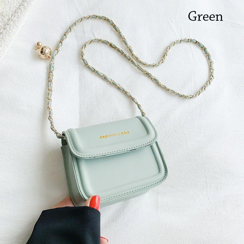 

Жіночі квадратні сумочки на ланцюжку Сумки-клатчі Сумка під пахвами Сумка через плече зелений