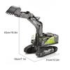 1/14 HUINA 1593 582 RC Excavator 2.4G Radio Controlled Car Engineering toy Dumper Truck crawler Alloy Tractor Loader
