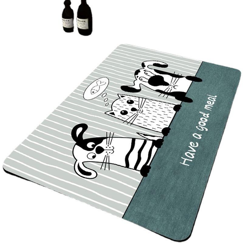 Diatom Mud Floor Mat Absorbent Non-slip Mat Household Door Quick Drying Mat Toilet Toilet Bathroom Shower Floor Mat