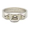 Used HERMES Ring Collier De Cyan PM EU#57 58 Silver925 5.0g Silver Studs
