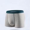 5 Pcs Men's Cotton Boxer Briefs Breathable Soft Knickers Solid Color Daily Casual Panties Big Size L XL XXL 3XL 4XL 5XL 6XL