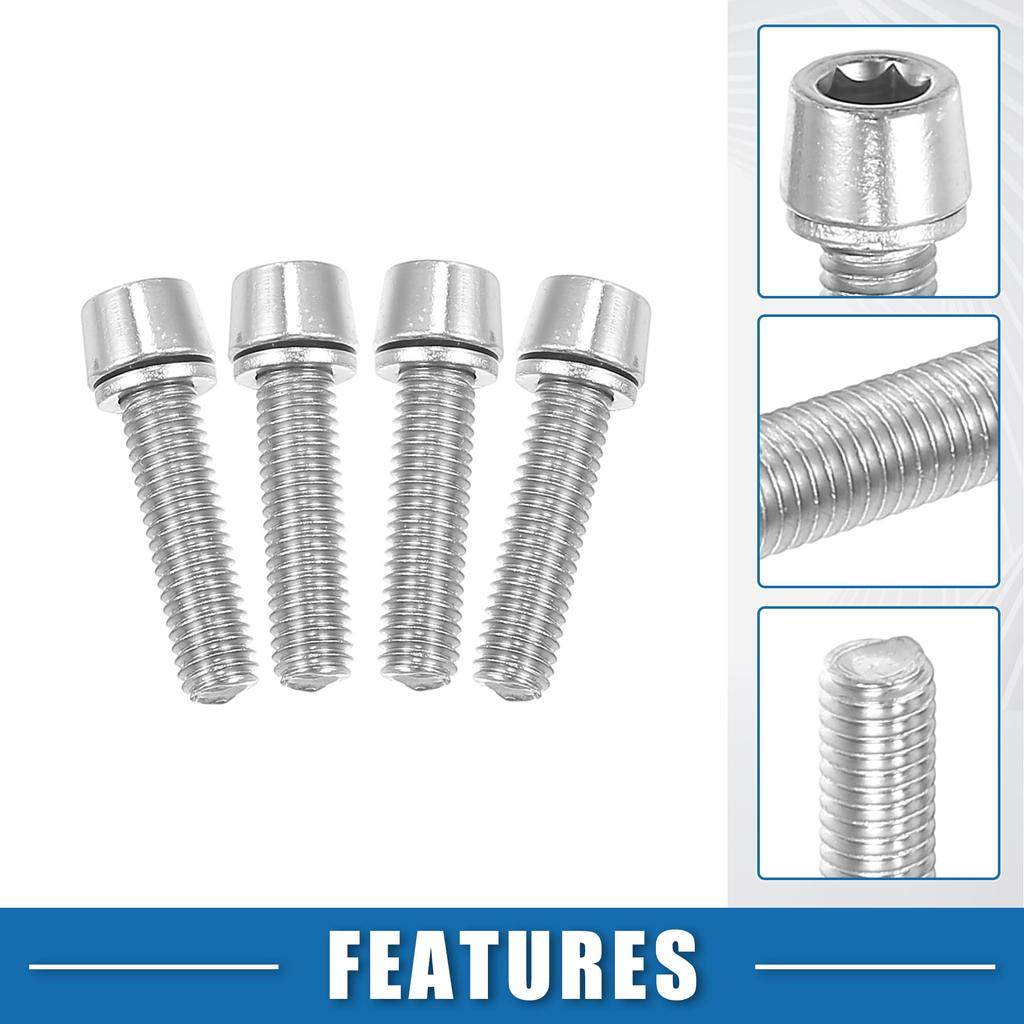A ABSOPRO Bicycle Stem Screw Fixed Screw Handlebar Stem Bolt Bike Stem Screw MTB
