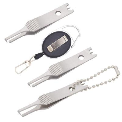 Multifunctional Fishing Line Tweezers Cutter  Hook Eye Cleaner Easy To Use