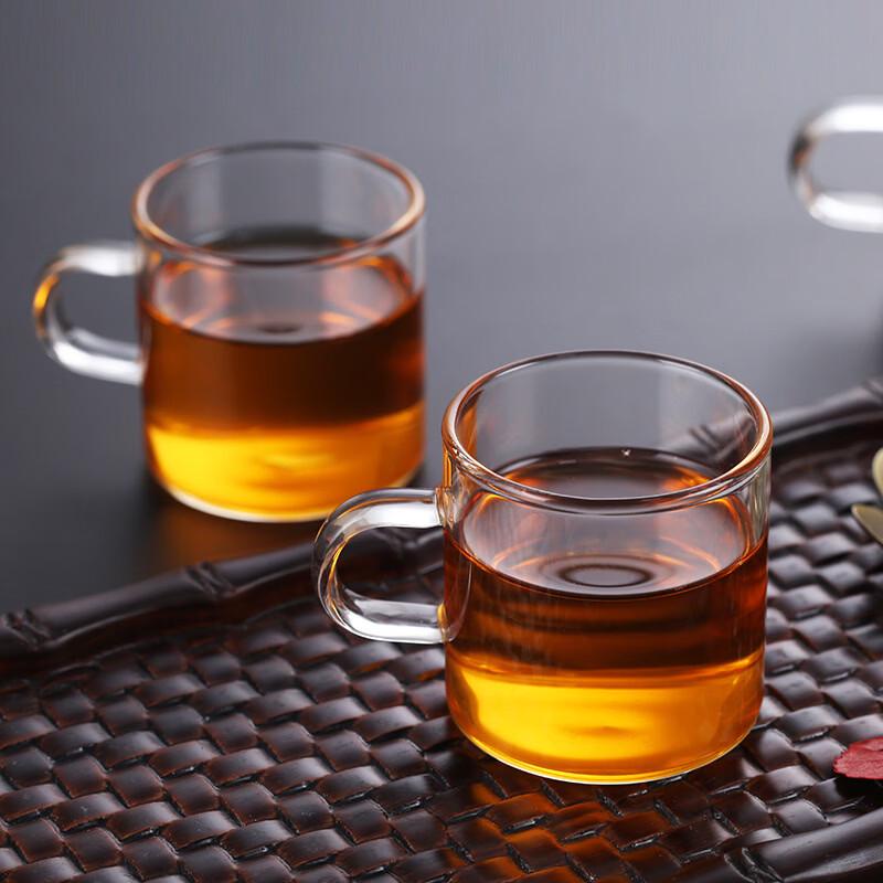 Handmade Glass Tea Cup with Metal Filter