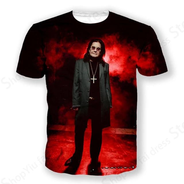 Rock Band T Shirt Ozzy Osbourne 3d Printed Tshirt Men Women Fashion T-shirt Hip Hop Tops Tees Graphic T-shirts Men Clothes Kids