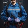 Insulation Gloves, 400V Electrical Low-Voltage Latex Rubber, Anti-Electric Shock, Non-Slip, Wear-Resistant, Protective Workwear, DGX31