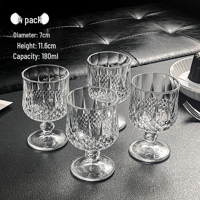 French Romantic Embossed Glass