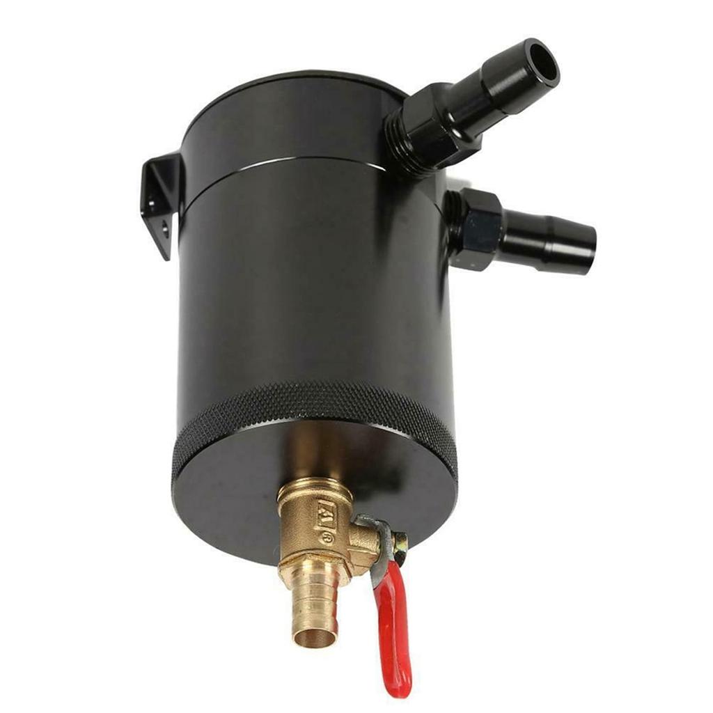 Universal Oil Catch Can Compact Baffled 2 Port Aluminum Reservoir