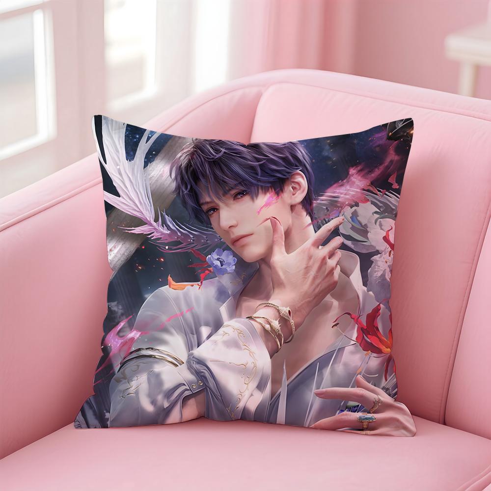 Game Rafael Love DeepspaceCool Cushion Cover Pillowcase Short Plush Invisible Zipper Room Sofa Cushion Cover